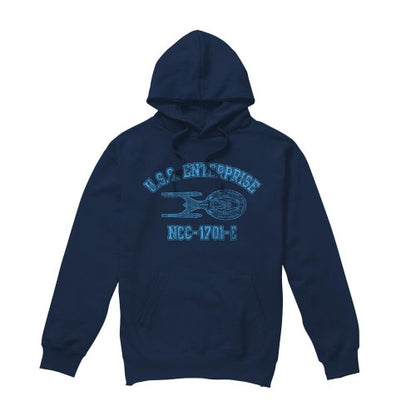 Front - Star Trek Mens Enterprise E Athletic Hoodie
