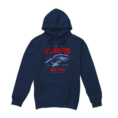 Front - Star Trek Mens Stardate 2245 Hoodie