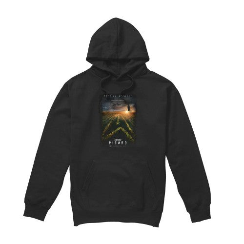 Front - Star Trek: Picard Mens Poster Hoodie