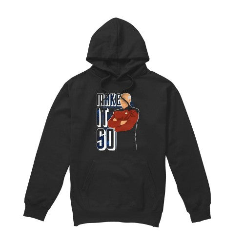 Front - Star Trek: The Next Generation Mens Make It So Hoodie