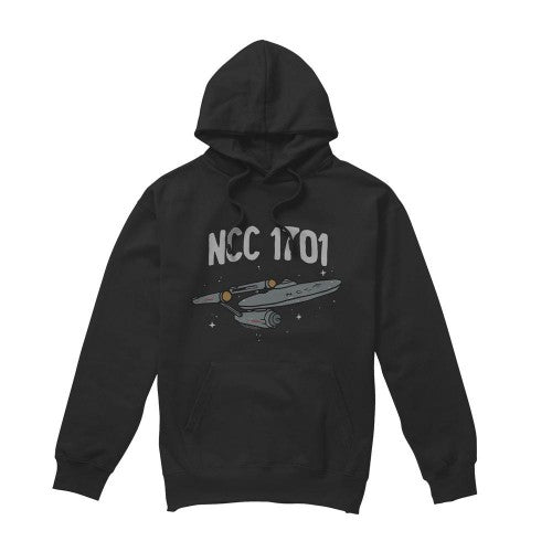 Front - Star Trek Mens The First Enterprise Hoodie