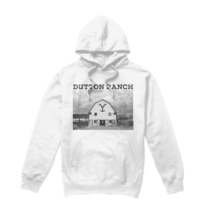 Front - Yellowstone Mens Dutton Barn Hoodie