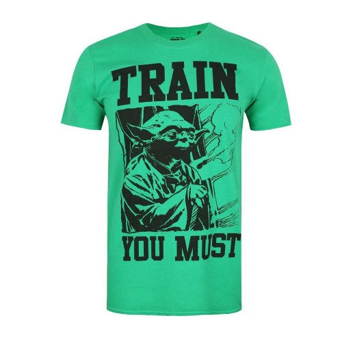 Front - Star Wars Mens Train You Must Yoda T-Shirt