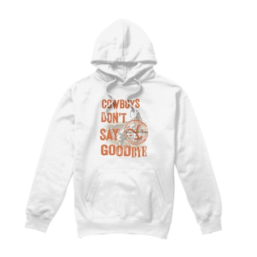 Front - Yellowstone Mens Cowboys Don´t Say Goodbye Hoodie