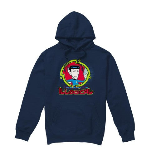 Front - Star Trek Quogs Mens Illogical Hoodie