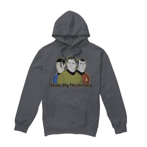 Front - Star Trek Mens Dig It Hoodie