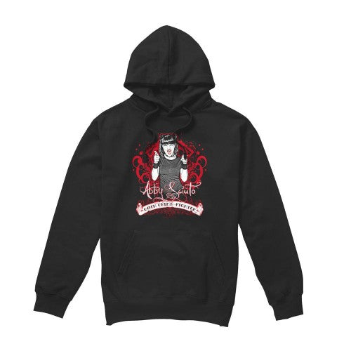 Front - NCIS Mens Goth Crime Fighter Hoodie