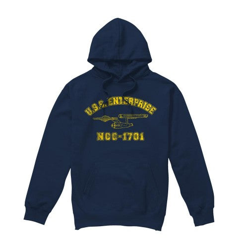 Front - Star Trek Mens Enterprise Athletic Hoodie