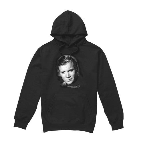 Front - Star Trek Mens Captain Kirk Portrait Hoodie