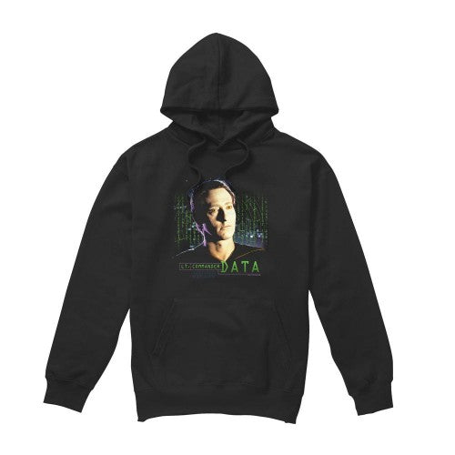 Front - Star Trek Mens Data Hoodie