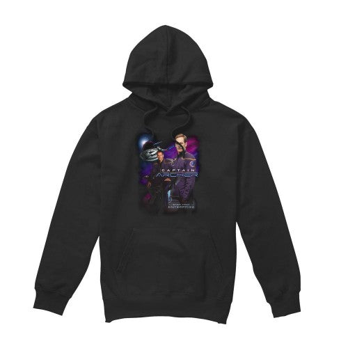 Front - Star Trek Mens Captain Archer Hoodie