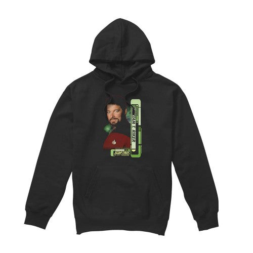Front - Star Trek Mens Riker Hoodie