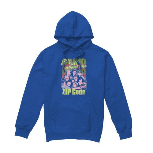 Front - 90210 Mens Zip Code Hoodie