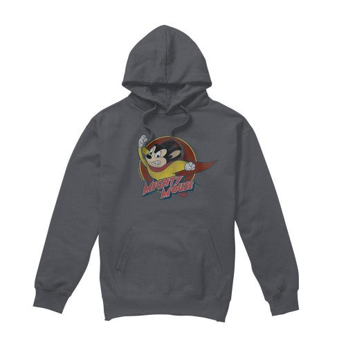 Front - Mighty Mouse Mens Circle Hoodie