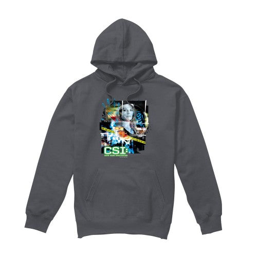 Front - CSI Mens Evidence Collage Hoodie