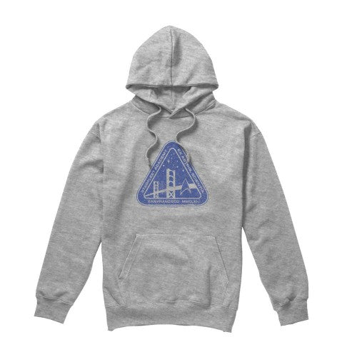 Front - Star Trek Mens Distressed Logo Hoodie
