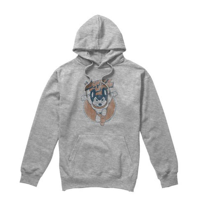 Front - Mighty Mouse Mens Flying with Purpose Hoodie