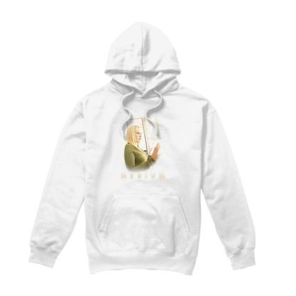 Front - Medium Mens White Light Hoodie