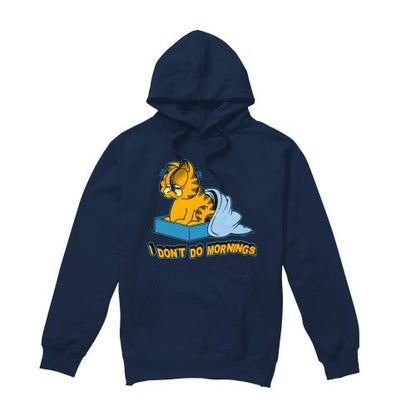 Front - Garfield Mens I Don´t Do Mornings Hoodie