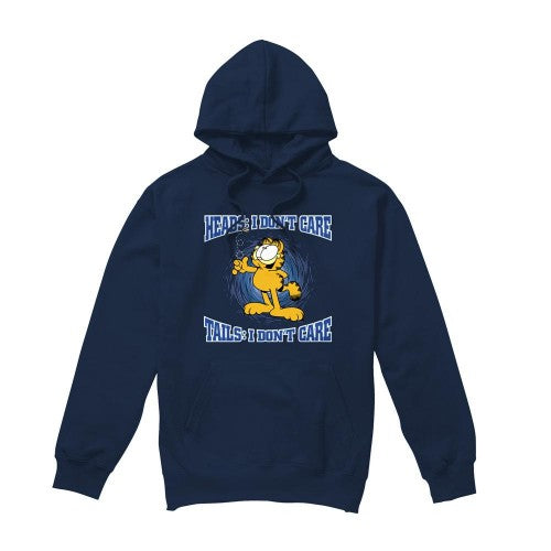 Front - Garfield Mens Heads Or Tails Hoodie