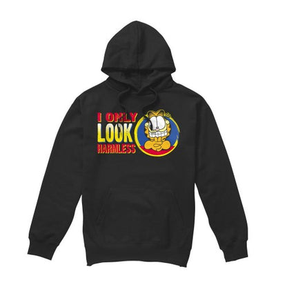 Front - Garfield Mens I Only Look Harmless Hoodie
