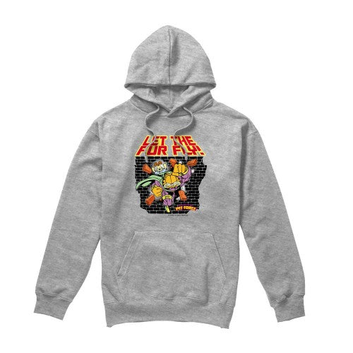 Front - Garfield Mens Let The Fur Fly Hoodie