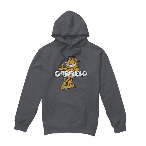 Front - Garfield Mens Garf Retro Hoodie