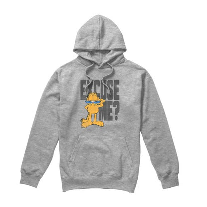 Front - Garfield Mens Excuse Me? Hoodie