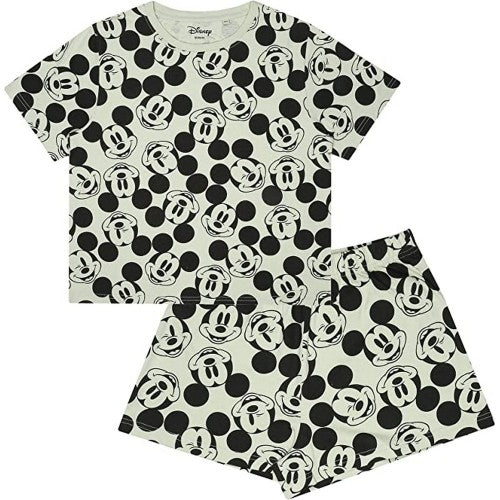 Front - Disney Womens/Ladies Mickey Mouse Short Pyjama Set