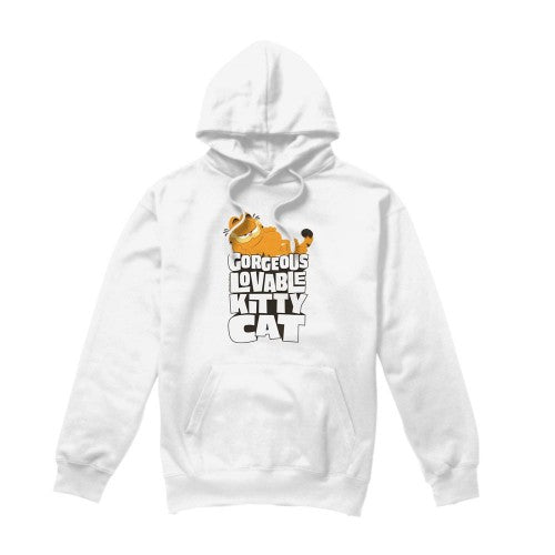 Front - Garfield Movie Mens Lovable Kitty Cat Hoodie