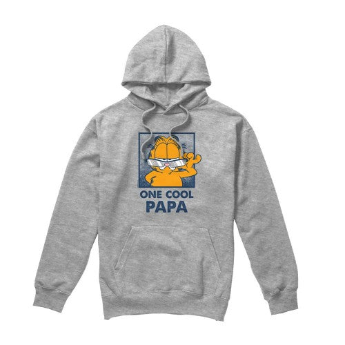 Front - Garfield Mens One Cool Papa Fathers Day Hoodie