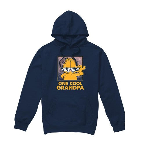 Front - Garfield Mens One Cool Grandpa Fathers Day Hoodie