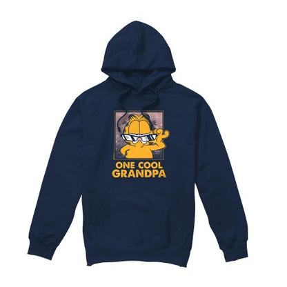Front - Garfield Mens One Cool Grandpa Fathers Day Hoodie