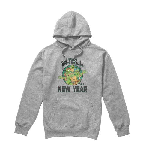 Front - Teenage Mutant Ninja Turtles Mens Shell Of A New Year Hoodie