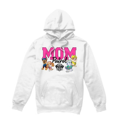 Front - Paw Patrol Mens Mom Patrol Mothers Day Hoodie