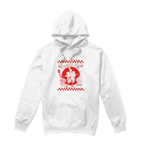 Front - SpongeBob SquarePants Mens Order Up! Hoodie