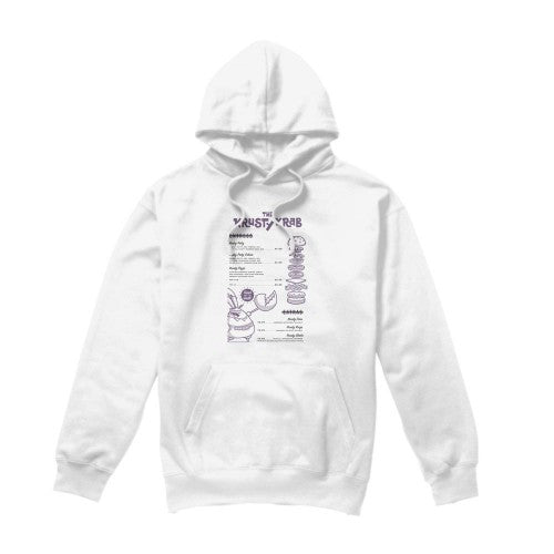Front - SpongeBob SquarePants Mens Krusty Krab Menu Hoodie