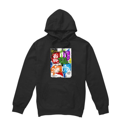 Front - Tales of the Teenage Mutant Ninja Turtles Mens Lino Poster Hoodie