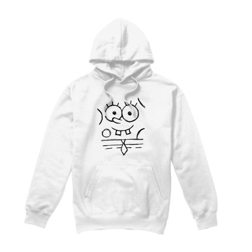 Front - SpongeBob SquarePants Mens Sketch Smile Hoodie