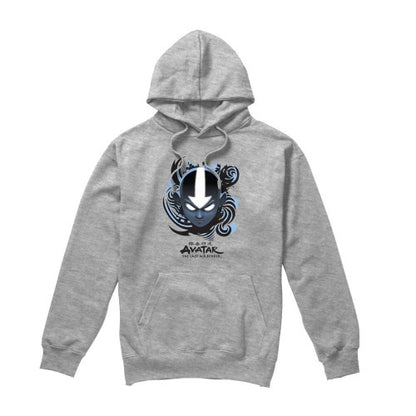 Front - Avatar: The Last Airbender Mens Blue and Black Kanji Hoodie