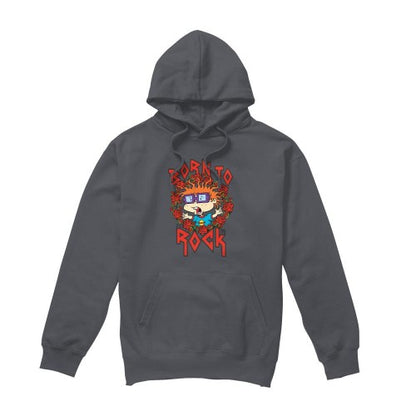 Front - Rugrats Mens Chucky Was Born To Rock Hoodie