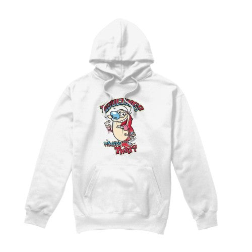 Front - Ren & Stimpy Mens Adulting Whats That? Hoodie