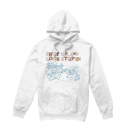 Front - Ren & Stimpy Mens Shut Up And Look Stupid! Hoodie