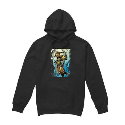 Front - Teenage Mutant Ninja Turtles Mens Cool Rainbow Warriors Hoodie