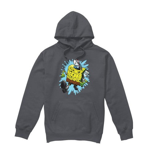 Front - SpongeBob SquarePants Mens Letter Hoodie