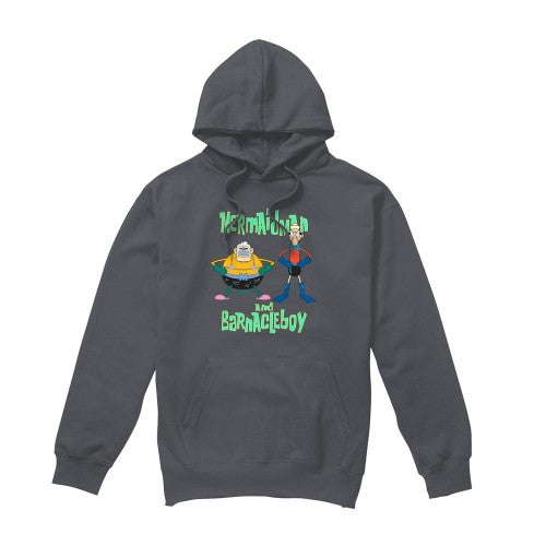 Front - SpongeBob SquarePants Mens Mermaid Man & Barnacle Boy Hoodie