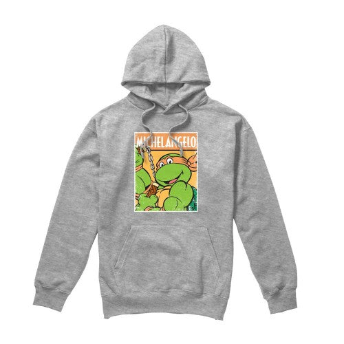 Front - Teenage Mutant Ninja Turtles Mens Michelangelo Hoodie