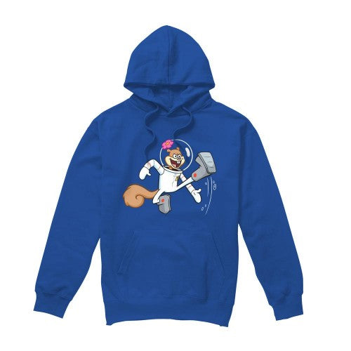Front - SpongeBob SquarePants Mens Karate Sandy Cheeks Hoodie