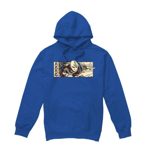 Front - Avatar: The Last Airbender Mens Aang Illustrated Hoodie