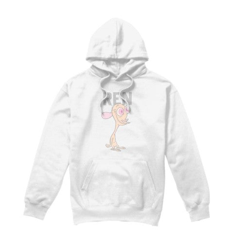 Front - Ren & Stimpy Mens Collegiate Hoodie